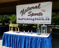 Trophy table by the entrance